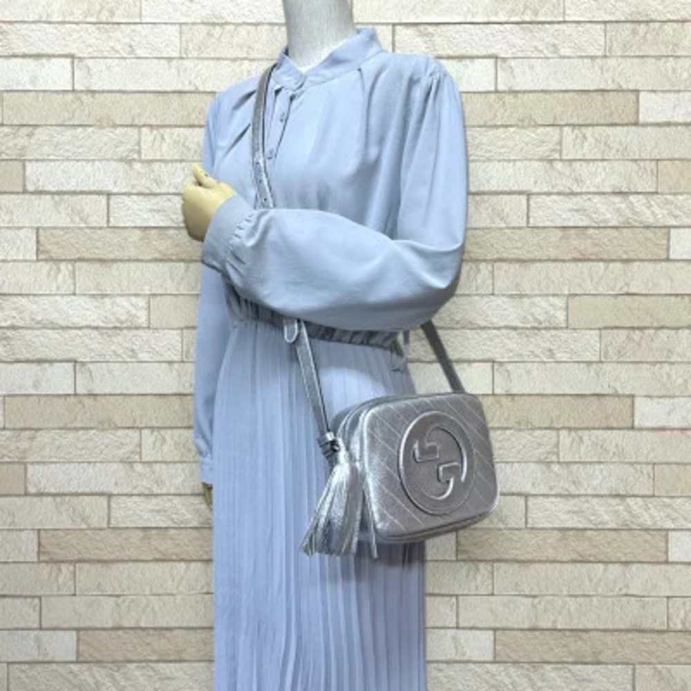 Gucci Shoulder Silver Blondie Bag Leather
